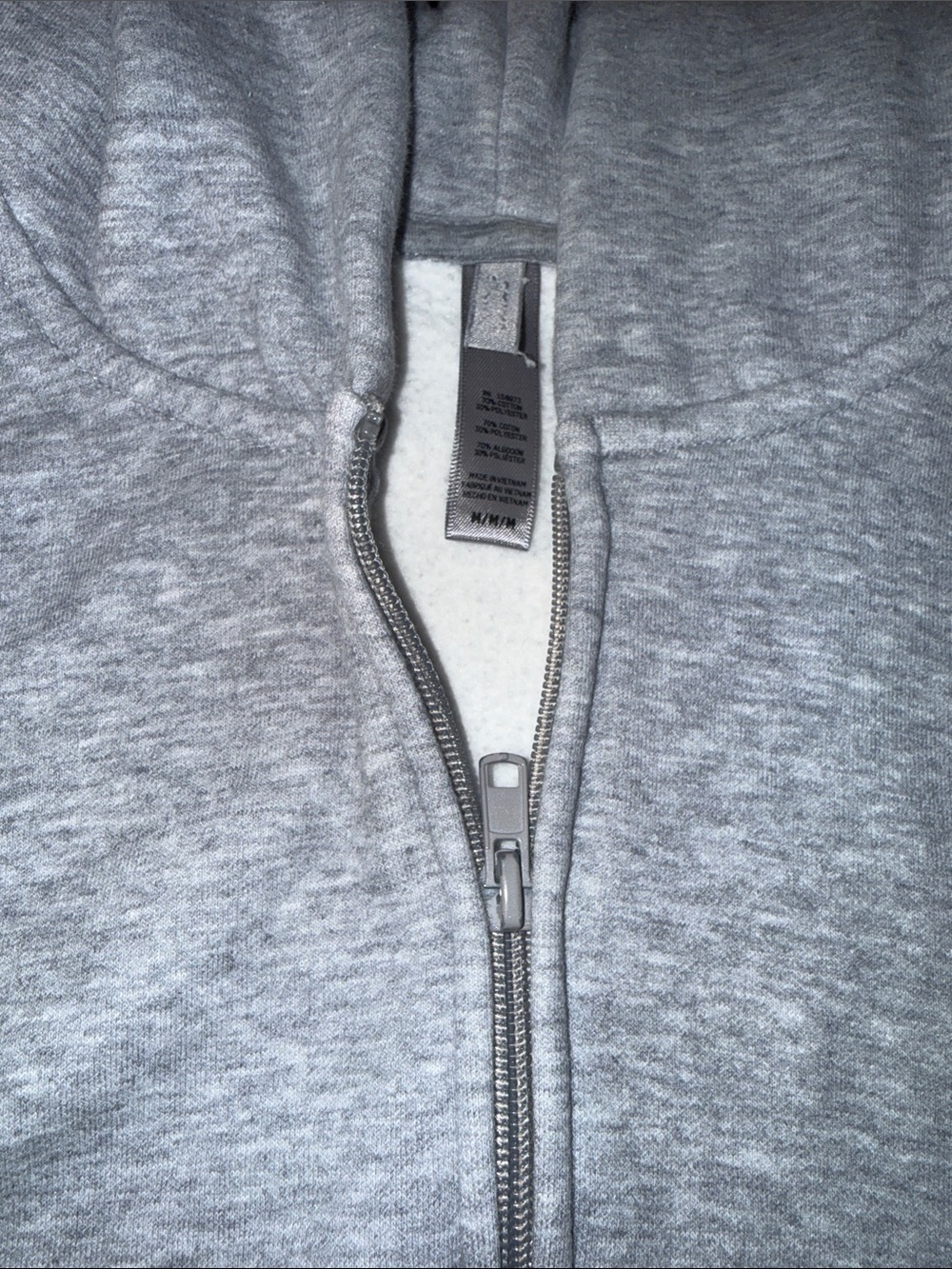Women’s SKIMS Gray Zip-Up Hoodie Sweater